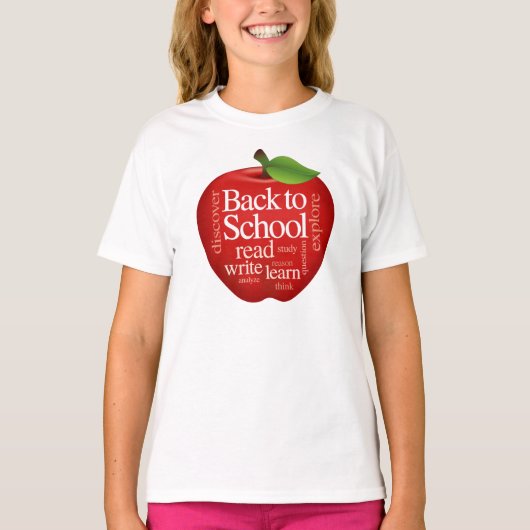 Aanpassen Terug naar School T-shirt (Voorkant)