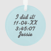 Aanpassen terugloop 26.2 Marathon Funny Running Ornament (achterkant)