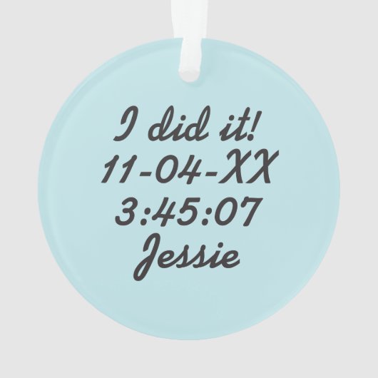 Aanpassen terugloop 26.2 Marathon Funny Running Ornament (achterkant)