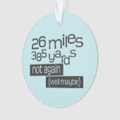 Aanpassen terugloop 26.2 Marathon Funny Running Ornament (voorkant)