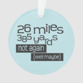 Aanpassen terugloop 26.2 Marathon Funny Running Ornament (voorkant)