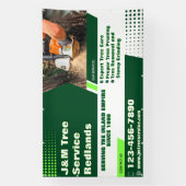 Aanpassen Tree Service Arborist Stump Grinder Fenc Spandoek (Verticaal)
