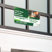 Aanpassen Tree Service Arborist Stump Grinder Fenc Spandoek (Buitenkant Gebouw)