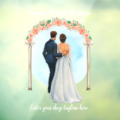 Aanpassen trouwjurk bruids boetiekwinkel raamsticker (Vel 3)