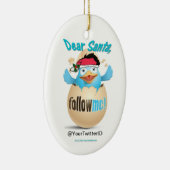 Aanpassen Twitter Dear Santa Holiday Ornament (Rechts)