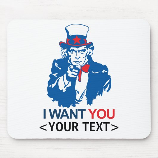 AANPASSEN UNCLE SAM WILT U,<YOUR TEXT> MUISMAT (Voorkant)