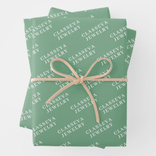AANPASSEN UW LOGO STIJLVOOL MODERN ELEGANTE KLASSI INPAKPAPIER VEL