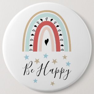 Aanpassen van badge - Regenboog, hart en sterren Ronde Button 6,0 Cm