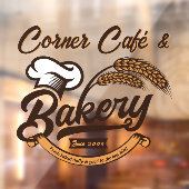 Aanpassen van  bakkerijkorrels Banner Earth Tones Raamsticker (Vel 2)