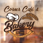 Aanpassen van  bakkerijkorrels Banner Earth Tones Raamsticker (Vel 2)