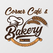 Aanpassen van  bakkerijkorrels Banner Earth Tones Raamsticker (Vel)