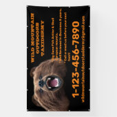 Aanpassen van Beer Grote Spel Taxidermy Winkel Spandoek (Verticaal)