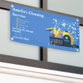 Aanpassen van betaalbare huis schoonmaken hek spandoek (Buitenkant Gebouw)