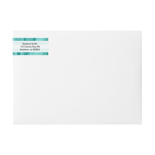 Aanpassen van Birthday Aqua Faux-luxeverbinding (Voorkant)