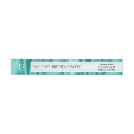 Aanpassen van Birthday Aqua Faux-luxeverbinding
