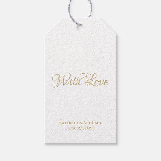 Aanpassen van cadeaubonlabels voor tekst Weddensch Cadeaulabel (Voorkant)