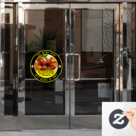Aanpassen van Chicken Wing Restaurant Large Front  Raamsticker
