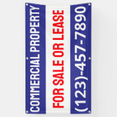 Aanpassen van commercieel onroerend goed te koop o spandoek (Verticaal)