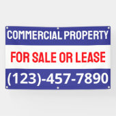 Aanpassen van commercieel onroerend goed te koop o spandoek (Horizontaal)