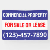 Aanpassen van commercieel onroerend goed te koop o spandoek (Horizontaal)