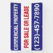 Aanpassen van commercieel onroerend goed te koop o spandoek (Verticaal)