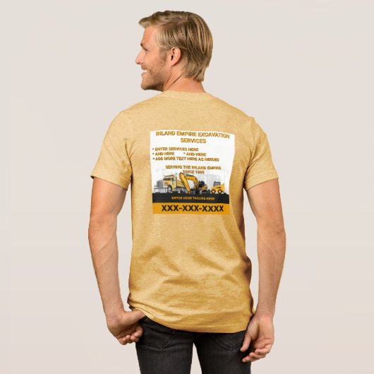 Aanpassen van de algemene contractant van de opgra Tri-Blend shirt (Voorkant)