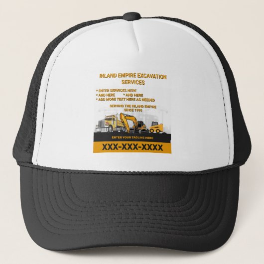 Aanpassen van de algemene contractant van de opgra trucker pet (Voorkant)