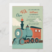 Aanpassen van de 'Birthday Train Boy Train Ticket  Kaart (Voorkant / Achterkant)