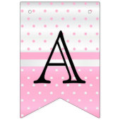 Aanpassen van de Dagen - Roze & Witte Bunting Vlag Vlaggetjes (Tweede vlag)