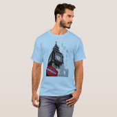 Aanpassen van de Londense Big Ben Clock Tower West T-shirt (Voorkant volledig)