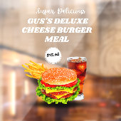 Aanpassen van de Super Delicious Burger Meal Custo Raamsticker (Vel 2)