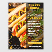 Aanpassen van Delicious Hotdogs Restaurant Medium Raamsticker (Vel)