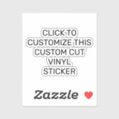 AANPASSEN VAN DEZE AANGEPASTE VINYL-STICKER STICKER (Vel)