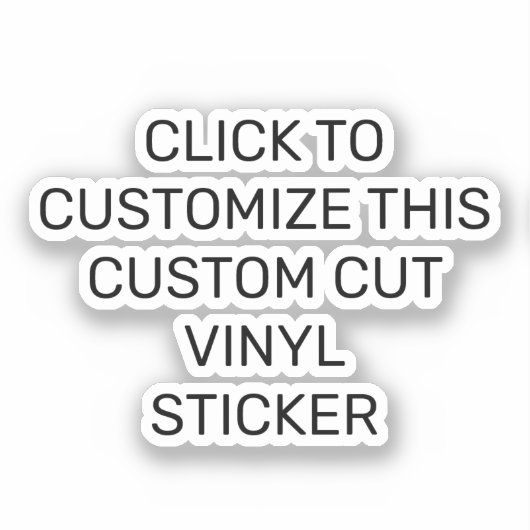 AANPASSEN VAN DEZE AANGEPASTE VINYL-STICKER STICKER (Voorkant)