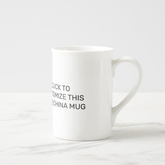 AANPASSEN VAN DEZE BEENE CHINA-MOK PORSELEIN KOP (Rechts)