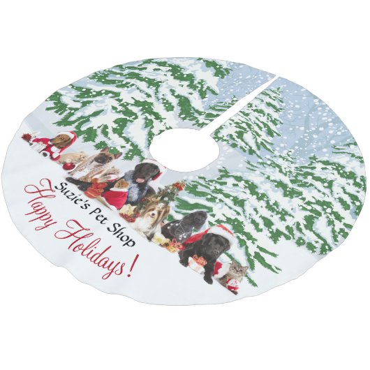 AANPASSEN VAN DEZE Vakantie Sneeuw en Bomen Kerstboom Rok (Gekanteld)