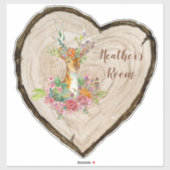 Aanpassen van gekantelde houtsnipper sticker (Vel)