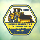 Aanpassen van generieke bouw contracterende bedrij raamsticker (Vel 3)