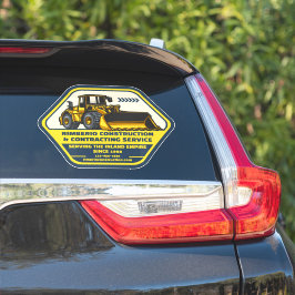 Aanpassen van generieke bouw contracterende bedrij sticker