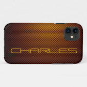 Aanpassen van gevarieerde honingzwarte koolstofvez Case-Mate iPhone case (Achterkant (horizontaal))