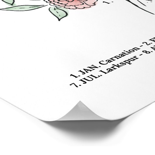 Aanpassen van het Poster van de Bodem van de Bloem (Hoek)