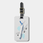 Aanpassen van het vliegtuig bagagelabel (Voorkant verticaal)