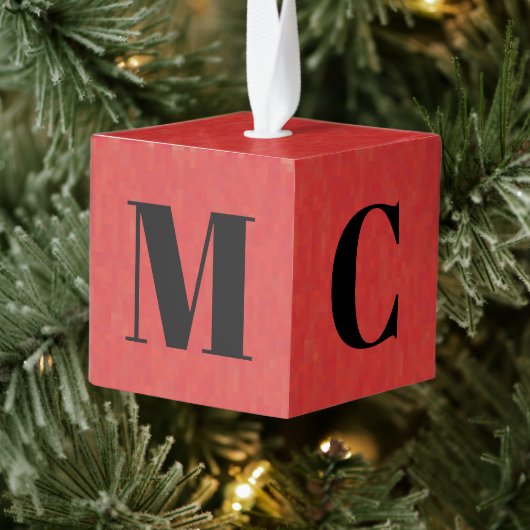 Aanpassen van initiaal met monogram kerstmis decoratie (Boom)