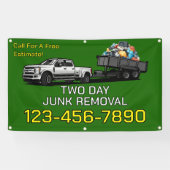 Aanpassen van Junk Removal Business Promotionele H Spandoek (Horizontaal)