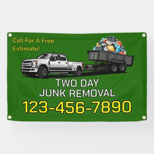 Aanpassen van Junk Removal Business Promotionele H Spandoek (Horizontaal)