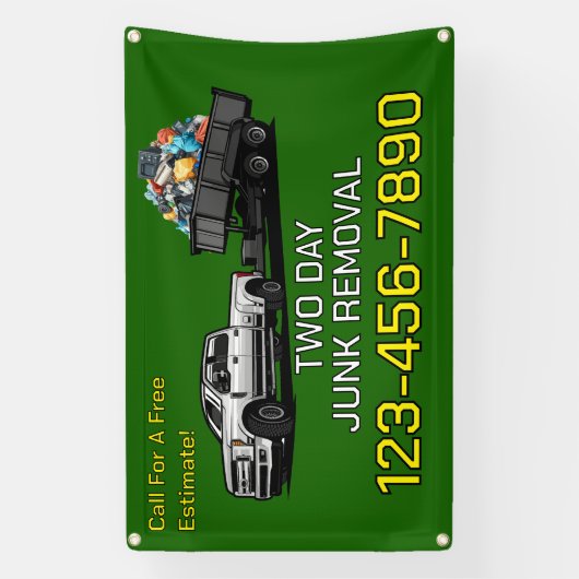 Aanpassen van Junk Removal Business Promotionele H Spandoek (Verticaal)
