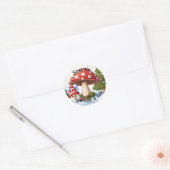 Aanpassen van kerstbos ronde sticker (Envelop)