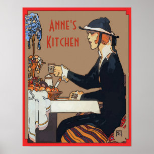 Aanpassen van  Koffiekeukenbord Poster