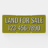 Aanpassen van land te koop of lease hek lijn spandoek (Horizontaal)