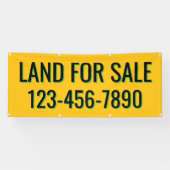 Aanpassen van land te koop of lease hek lijn spandoek (Horizontaal)